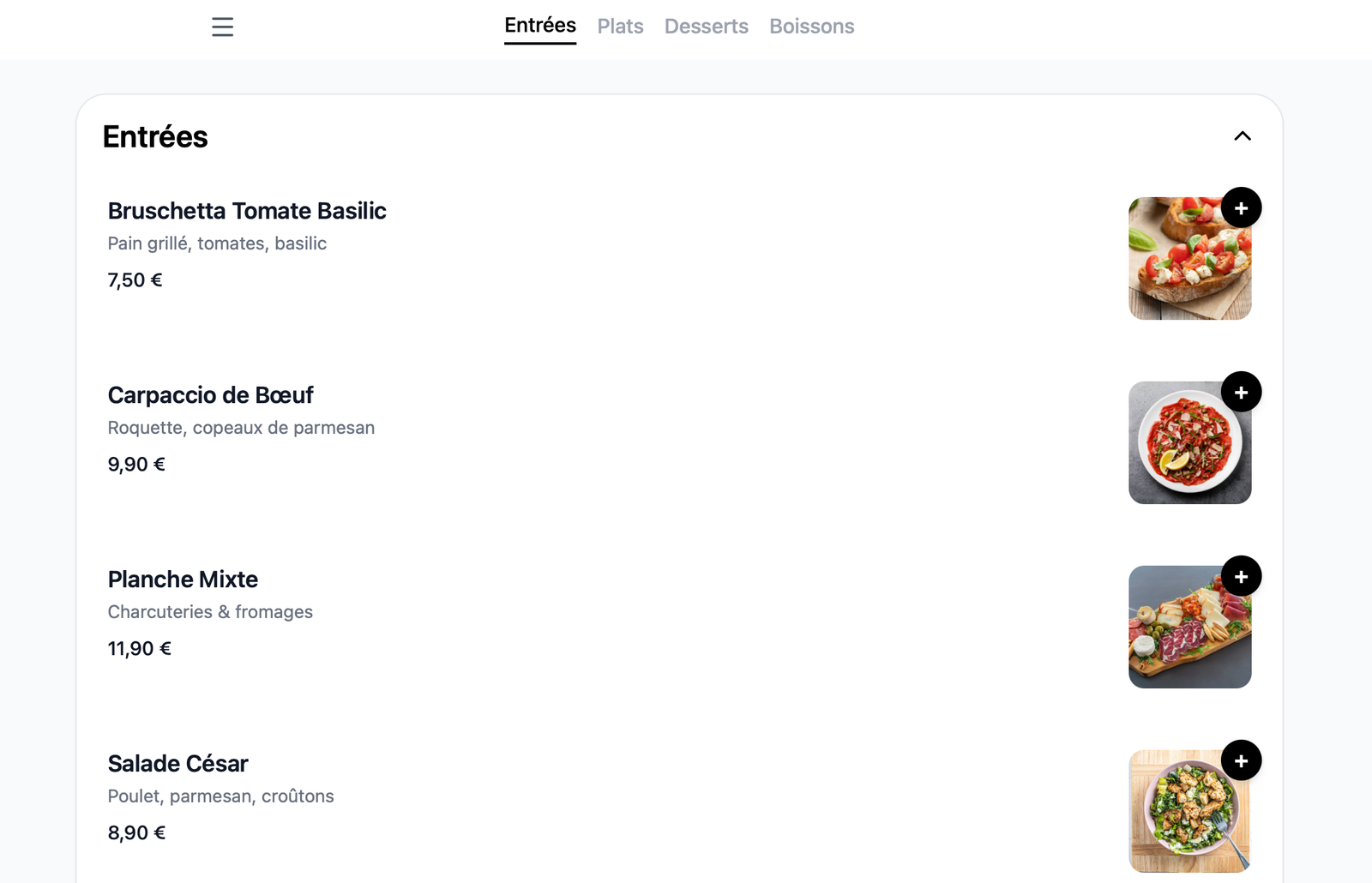 Paiement & commande par QR code pour restaurants