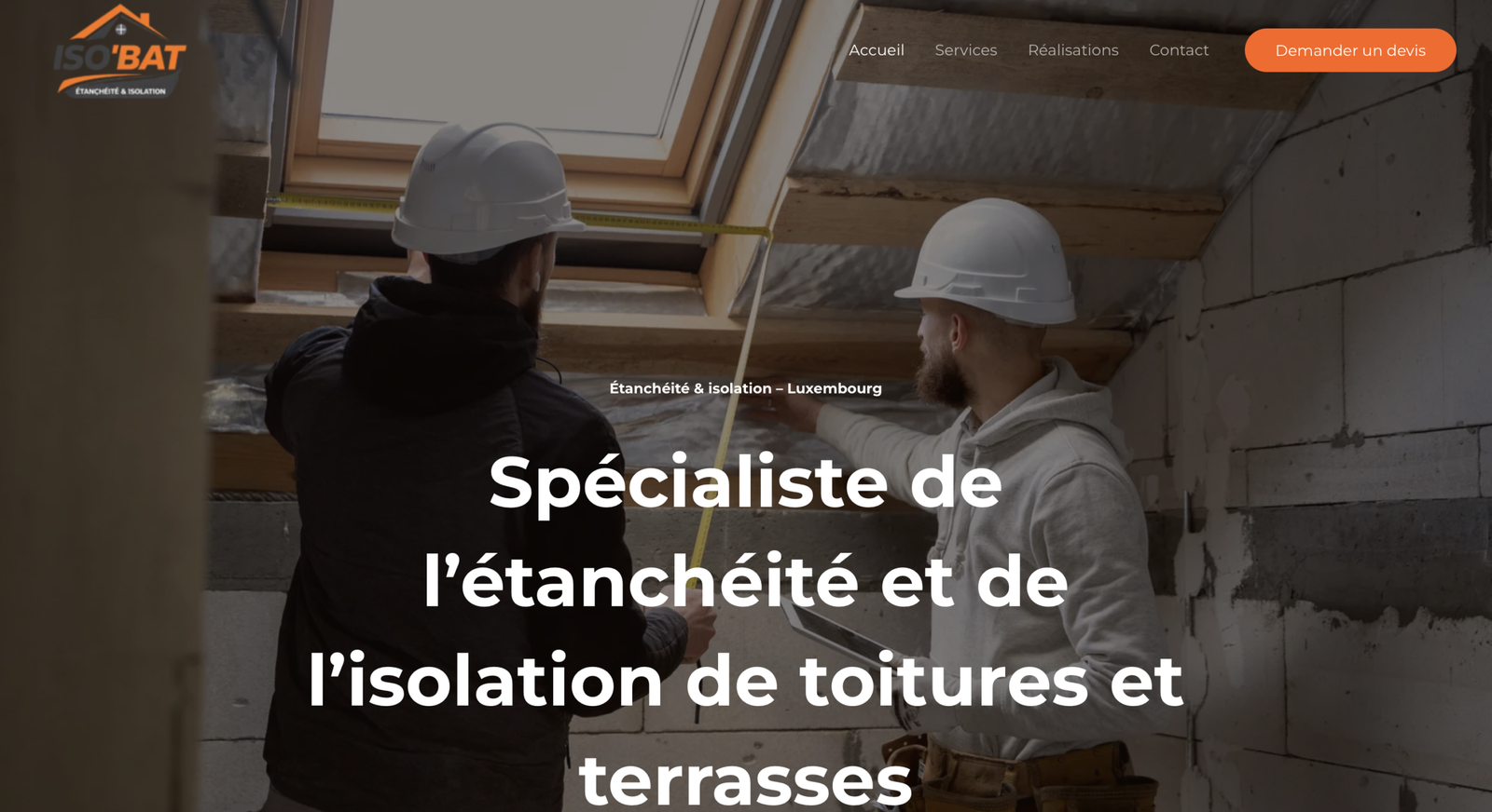Entreprise d’étanchéité — Présence web professionnelle